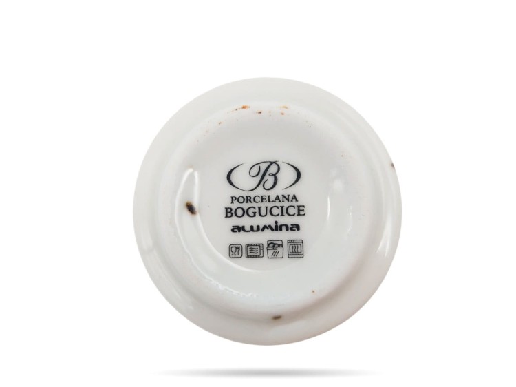 Dipówka kokilka 6 cm miseczka Cottage White Alumina PORCELANA BOGUCICE