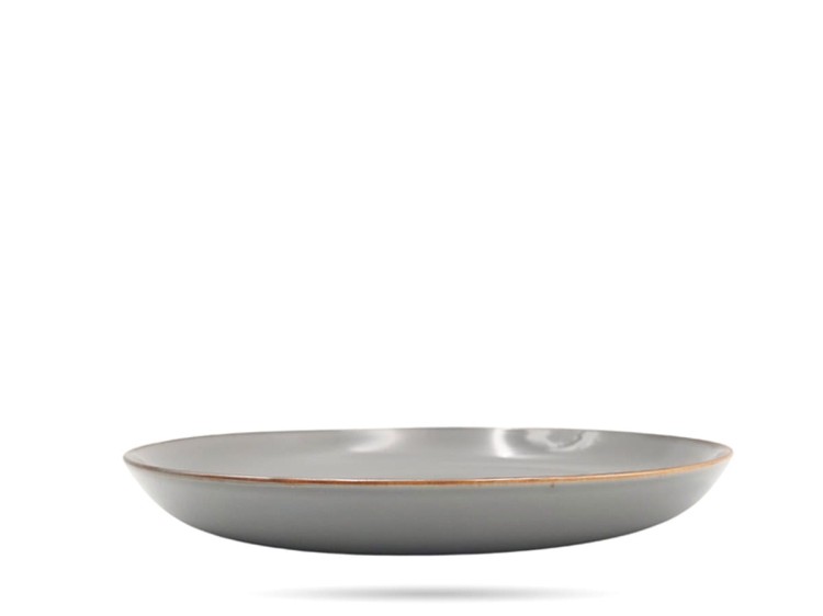 Talerz obiadowy płytki 27 cm Rustic Gray szary Alumina PORCELANA BOGUCICE