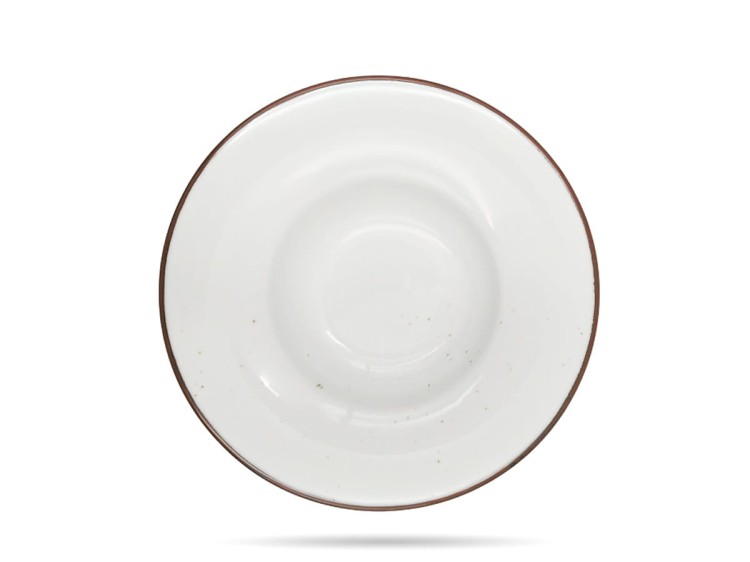 Talerz głęboki pasta 27,5 cm Rustic Snow biały Alumina PORCELANA BOGUCICE