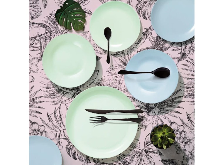 Talerz deser Diwali Paradise Green 19 cm zielony LUMINARC