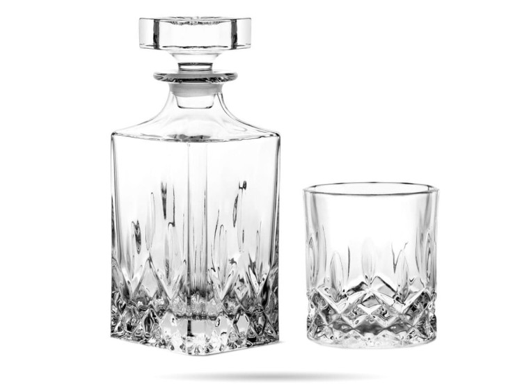 Zestaw do whisky Prestige Classico karafka + 6 szklanek kryształ BOHEMIA