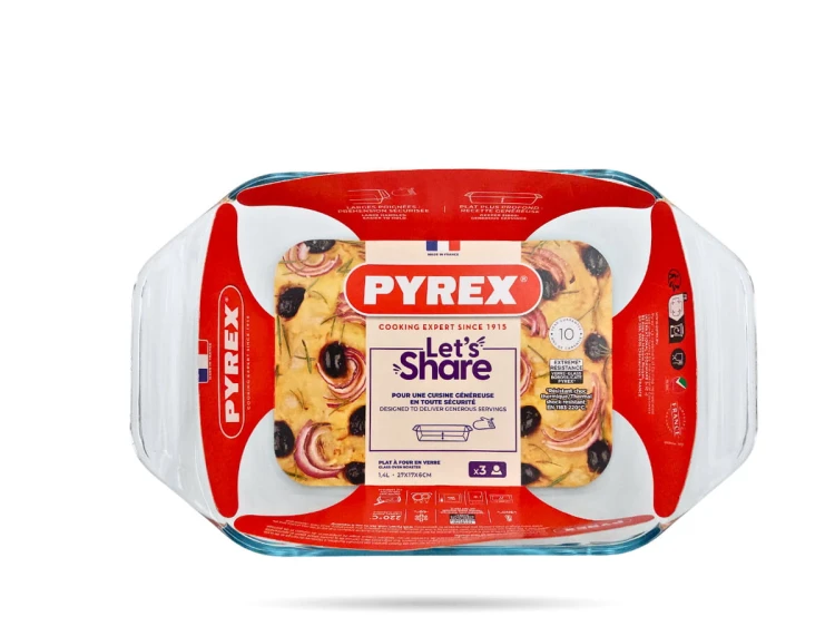 Szklane naczynie żaroodporne 27 x 17 cm 1,4 L Let’s Share PYREX