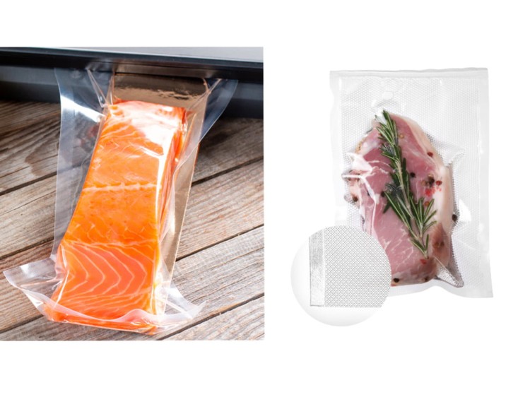 Worki moletowane do gotowania sous vide, do pakowarek 15 x 40 cm 100 szt HENDI