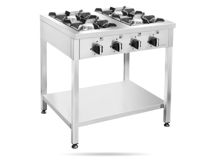 Kuchnia gazowa 4 palnikowa wolnostojąca 28 KW RESTO QUALITY