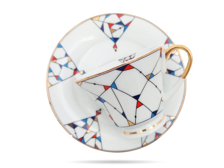 Filiżanka z spodkiem espresso 90 ml Arlekin PORCELANA BOGUCICE