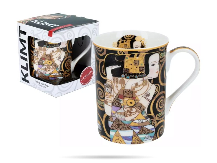 Kubek porcelanowy 400 ml Oczekiwanie KLIMT CARMANI