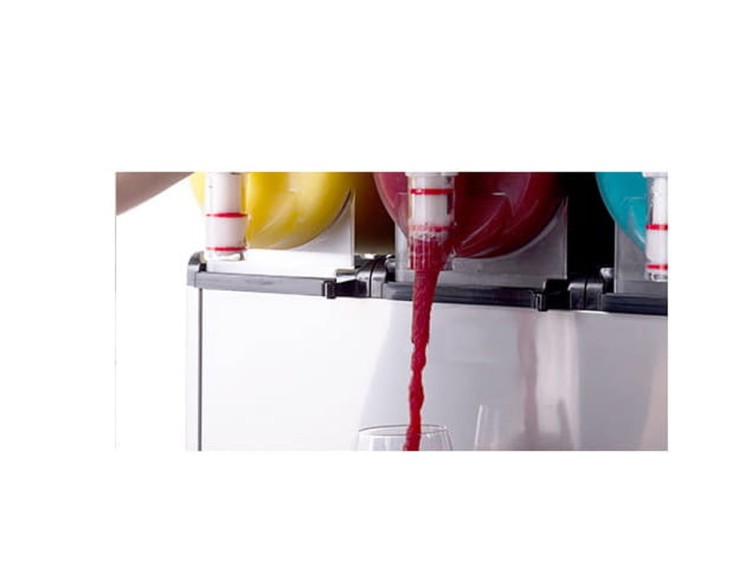 Granitor do sorbetów slush shake potrójny 12L + 12L + 12L RESTO QUALITY