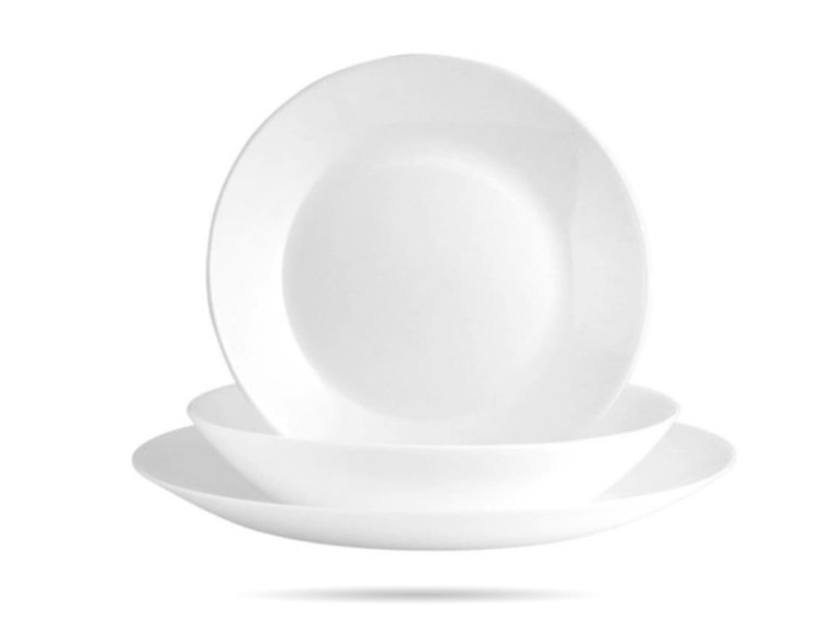 Serwis obiadowy dla 12 osób 36 el biały Zelie ARCOPAL