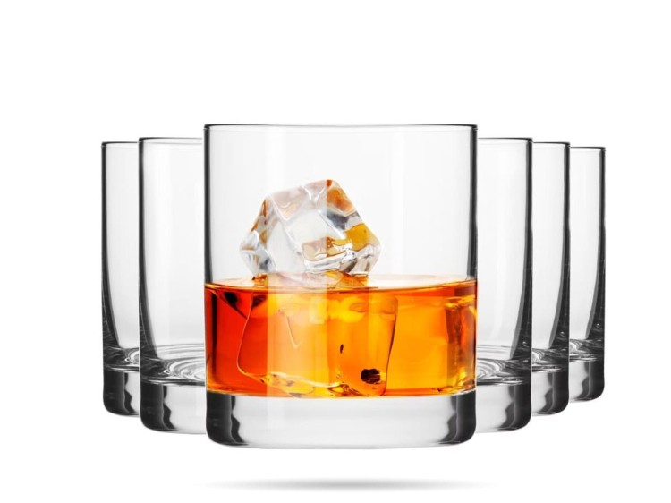 Szklanki do whisky 270 ml szklanki niskie zestaw 6 szt Basic KROSNO