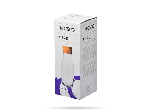 Karafka do wina i wody z korkiem 1l PURE KROSNO