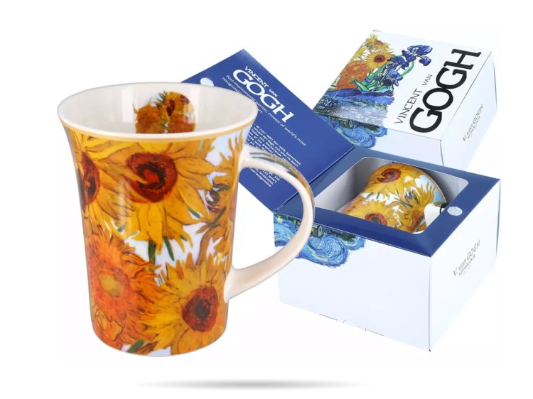 Kubek porcelana 350 ml Słoneczniki GOGH CARMANI
