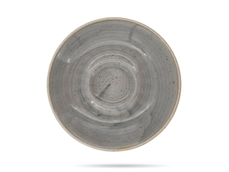 Spodek do filiżanki 11,8 cm Peppercorn Grey Stonecast CHURCHILL