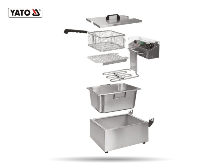 Frytownica 2-komorowa 2 x13 L, 2x 3,3kW YATO