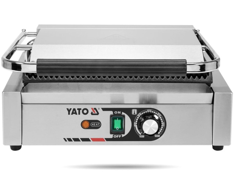 Grill kontaktowy Panini ryflowany 44 cm YATO
