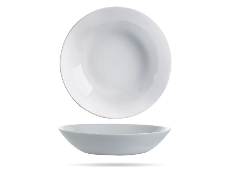 Serwis obiadowy z dużą salaterką 6 os 19 el szary Diwali LUMINARC