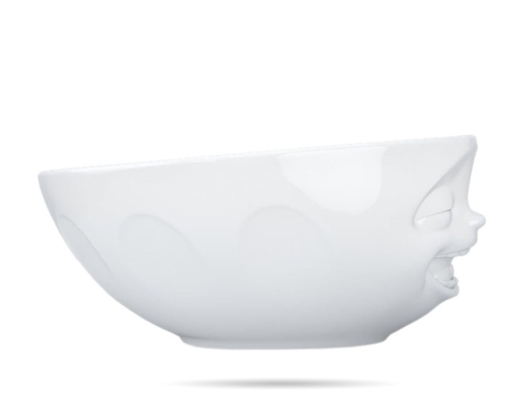 Uśmiechnięta salaterka 350 ml LAUGHING! porcelana prezent Tassen 58PRODUCTS