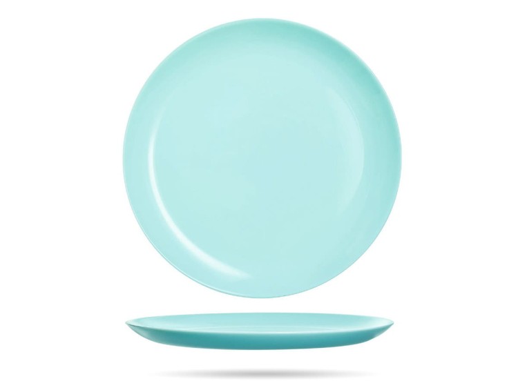 Serwis obiadowy dla 6 osób 18 elementów turkusowy Diwali LUMINARC