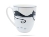 Kubki koty 400 ml 2 szt pełnia Crazy Cat porcelana na prezent CARMANI