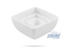 Salaterka miseczka biała z melaminy 19x19 cm SZRON