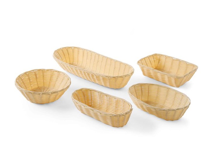 Koszyk z polirattanu owalny 22x14x5,5(H) cm HENDI