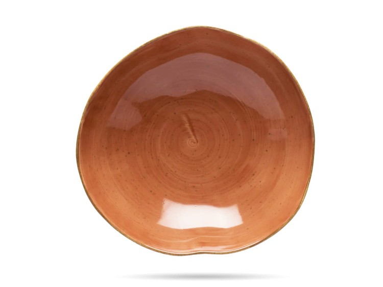 Salaterka Stone Age 22 cm ceglasta porcelana LUBIANA