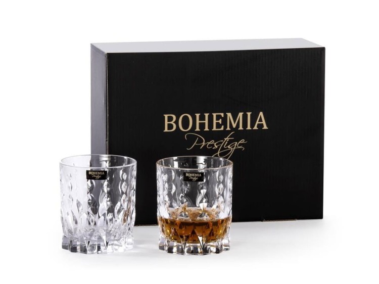 6 x Szklanka do whisky Conte 340 ml szkło kryształowe prezent BOHEMIA