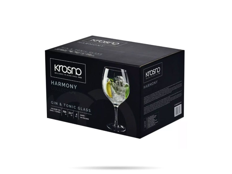 6 kieliszków Gin&amp;Tonic 700 ml Harmony Krosno