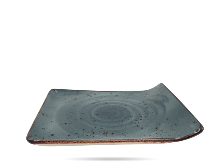 Talerz serwingowy Arando 21,5 x 18 cm płytki szary Earth Colours FINE DINE