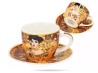 Filiżanka ze spodkiem Klimt Adele espresso 80 ml porcelana prezent CARMANI