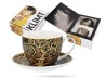 Filiżanka ze spodkiem Klimt Drzewo życia 250 ml porcelana CARMANI
