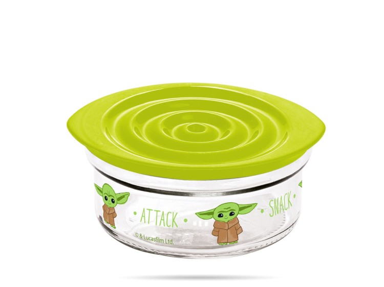 Lunchbox Mandalorian Star Wars szklany zestaw TRIO INVICTUS 1928