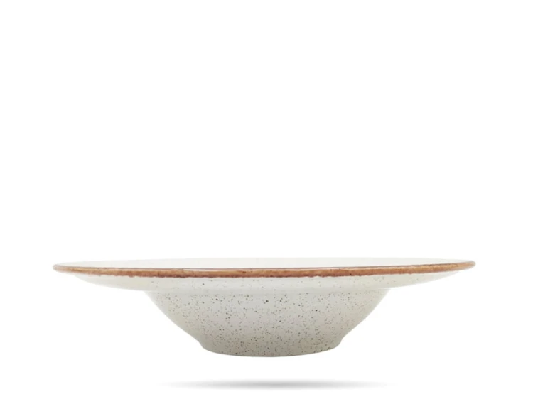 Talerz do pasty risotto Sand Seasons 26 cm kremowy porcelana PORLAND