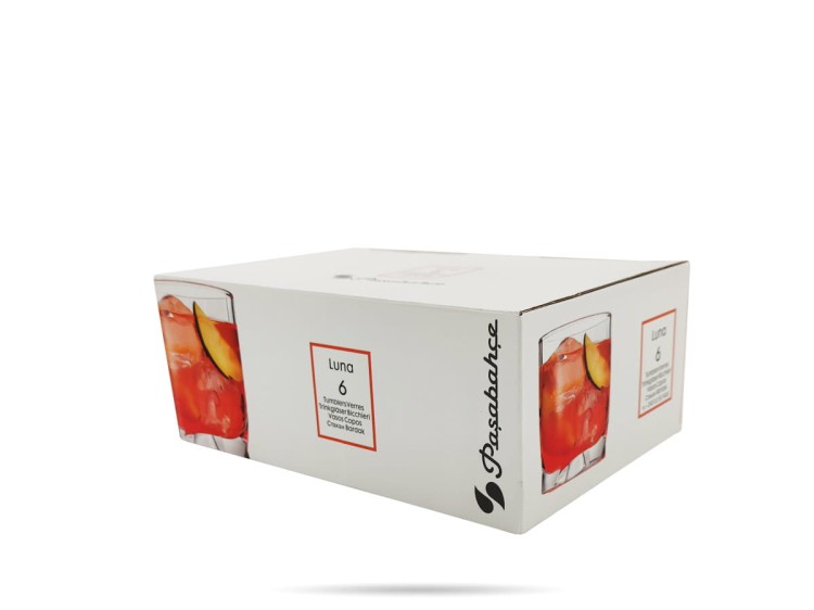 6 niskich szklanek 245 ml Luna PASABAHCE