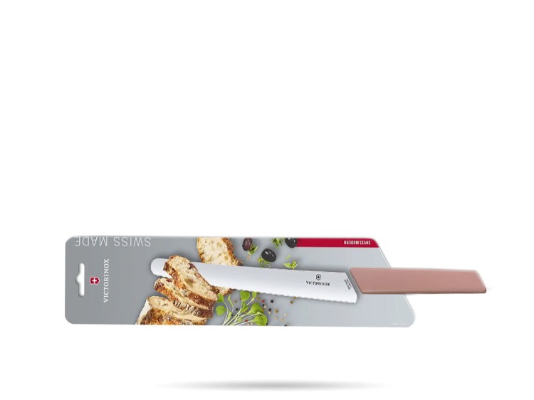 Nóż do chleba 22 cm róż Swiss Modern VICTORINOX