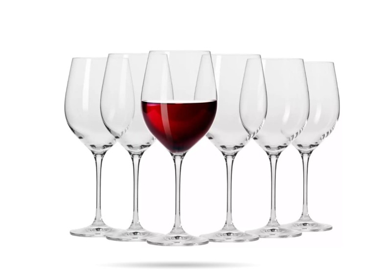 6 x Kieliszek wino czerwone 450 ml Harmony KROSNO