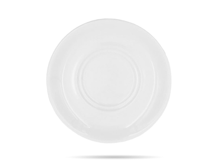 Biały spodek 15 cm porcelana hotelowa White CHURCHILL