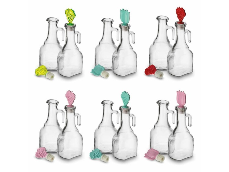 2 butelki na oliwę z korkami 250 ml Sarina TADAR