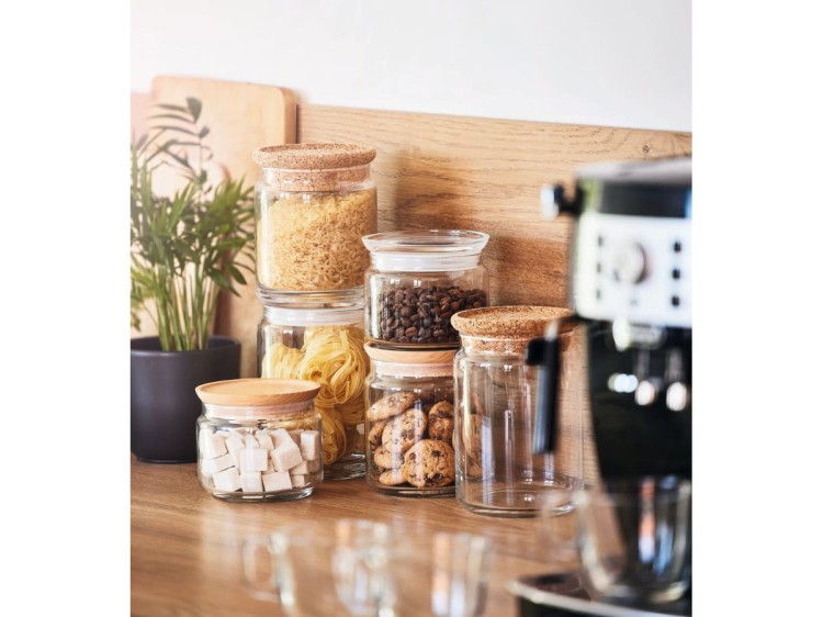 Słoik na żywność z pokrywą korkową 0,5 L LUMINARC