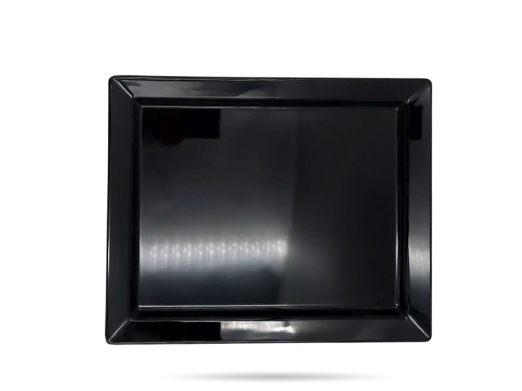 Półmisek czarny melamina 32 x 26,5 cm GN 1/2 SZRON
