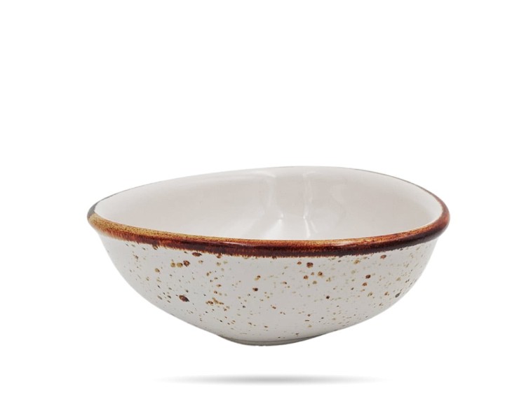 Salaterka 16 cm Delta Rustic Krem KERA CERAMIKA