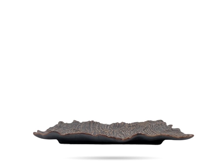 Półmisek Sushi 21 cm Moku Hematyt KERA CERAMIKA