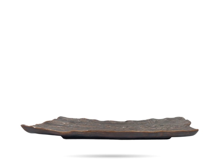 Talerz Sushi 20x9 cm Moku Hematyt KERA CERAMIKA