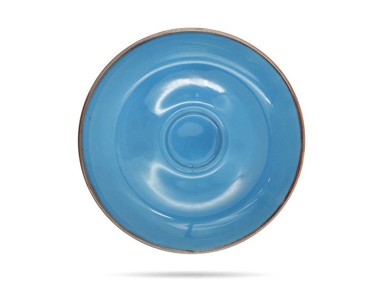 Filiżanka ze spodkiem 250 ml Rustic Niebieska ALUMINA PORCELANA BOGUCICE