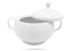 Biała waza do zupy, pokrywa z otworem 3L PORCELANA BOGUCICE