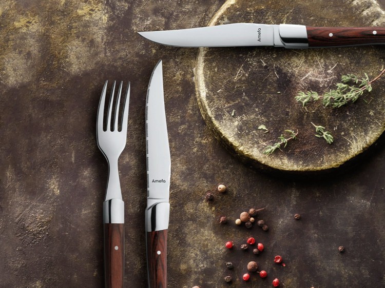 Nóż stekowy ząbkowany 22,5 cm 18/0 Royal Steak AMEFA
