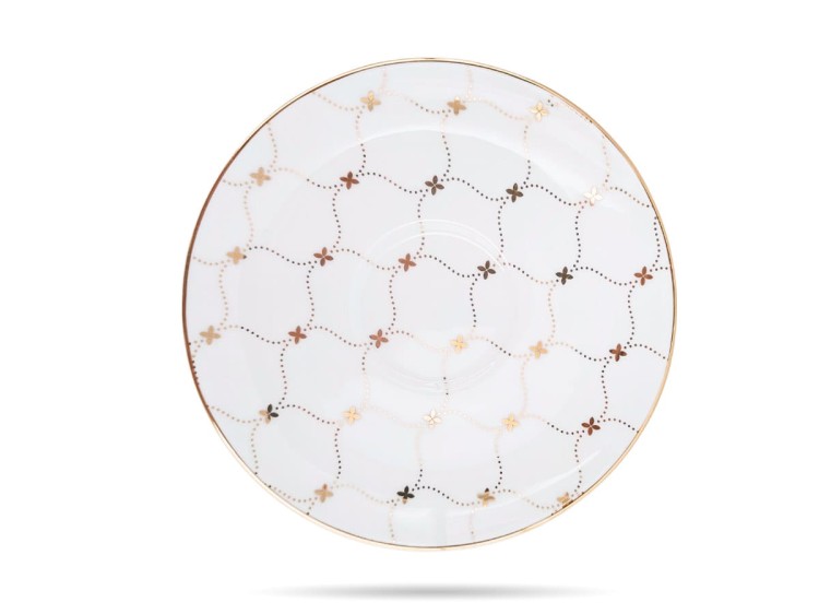 Filiżanki ze spodkami 300 ml 2 szt Gemis Athena PORCELANA BOGUCICE