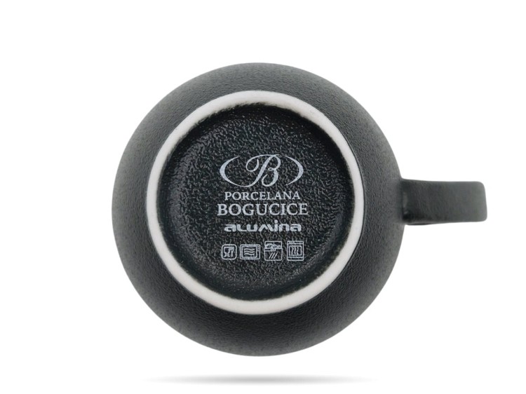 Kubek do kawy herbaty 400 ml Terrea Black Alumina PORCELANA BOGUCICE