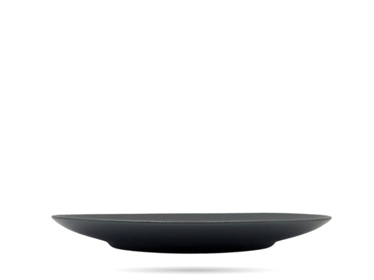 Talerz deserowy 21,5 cm Terrea Black Alumina PORCELANA BOGUCICE