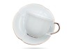 Filiżanki ze spodkami 220 ml 2 szt prezent Perla Gold PORCELANA BOGUCICE