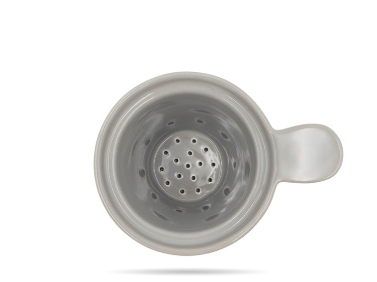 Kubek z pokrywką 400 ml zaparzacz Cottage Grey Alumina PORCELANA BOGUCICE